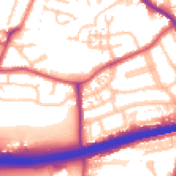 Daytime road noise heatmap for UB2 5UT