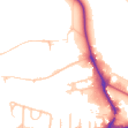 Daytime road noise heatmap for UB3 1AW