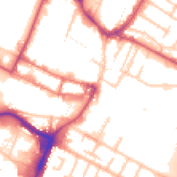 Daytime road noise heatmap for UB3 1AY