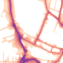 Daytime road noise heatmap for UB3 1BQ