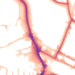 Daytime road noise heatmap for UB3 1DA