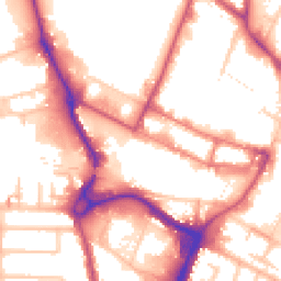 Daytime road noise heatmap for UB3 1DH