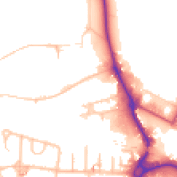 Daytime road noise heatmap for UB3 1DQ