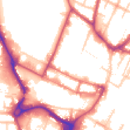 Daytime road noise heatmap for UB3 1DU