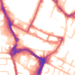 Daytime road noise heatmap for UB3 1DZ