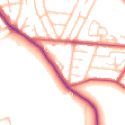 Daytime road noise heatmap for UB3 1ED