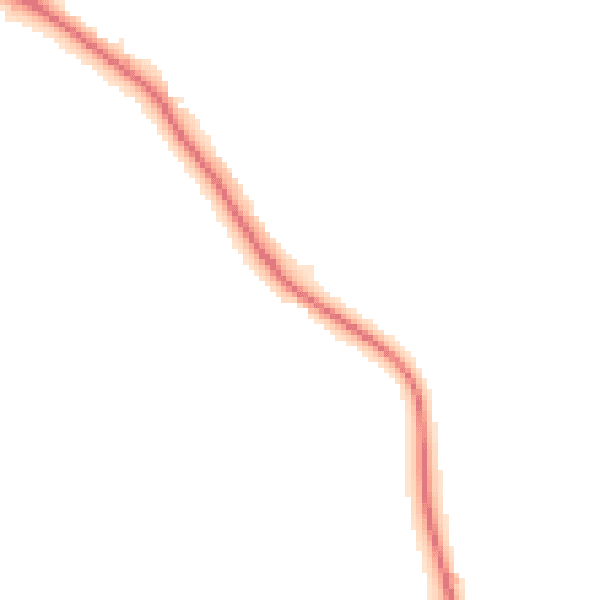 Night-time road noise heatmap for UB3 1EF
