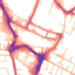 Daytime road noise heatmap for UB3 1FD