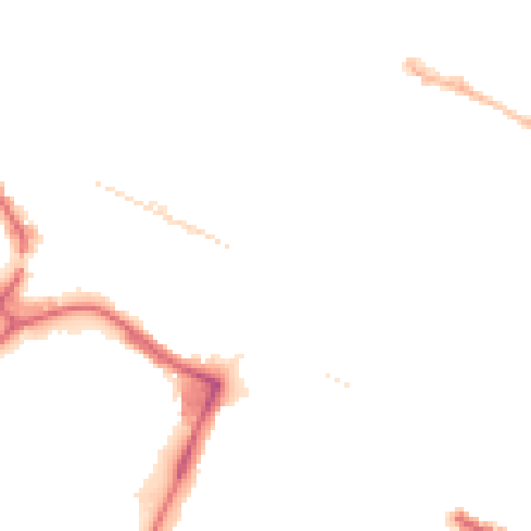 Night-time road noise heatmap for UB3 1FG