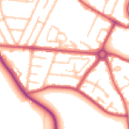 Daytime road noise heatmap for UB3 1JR