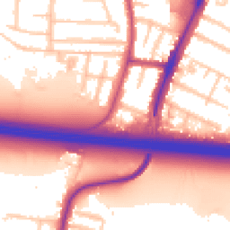 Daytime road noise heatmap for UB3 1LY