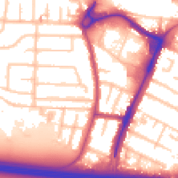 Daytime road noise heatmap for UB3 1NX