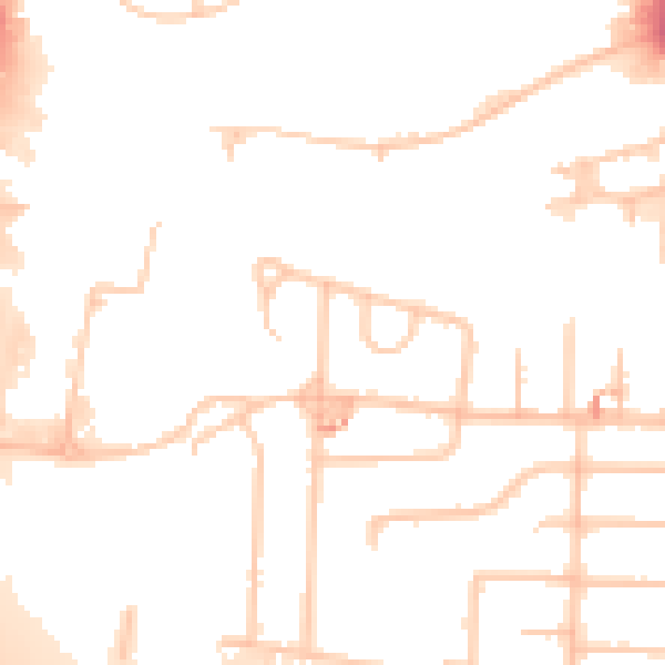 Daytime road noise heatmap for UB3 1QD