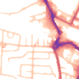 Daytime road noise heatmap for UB3 1QZ