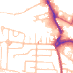 Daytime road noise heatmap for UB3 1RB