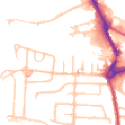 Daytime road noise heatmap for UB3 1RD