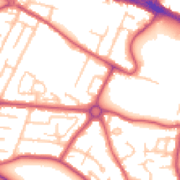 Daytime road noise heatmap for UB3 2BD