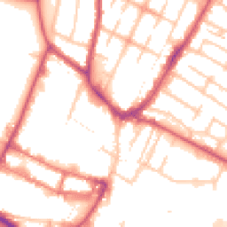 Daytime road noise heatmap for UB3 2BL