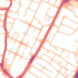 Daytime road noise heatmap for UB3 2HZ