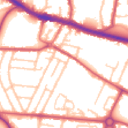 Daytime road noise heatmap for UB3 2PP