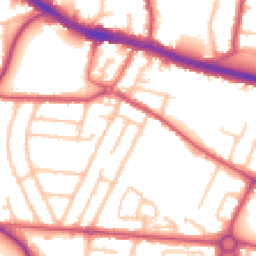 Daytime road noise heatmap for UB3 2QH
