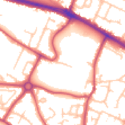 Daytime road noise heatmap for UB3 2RL