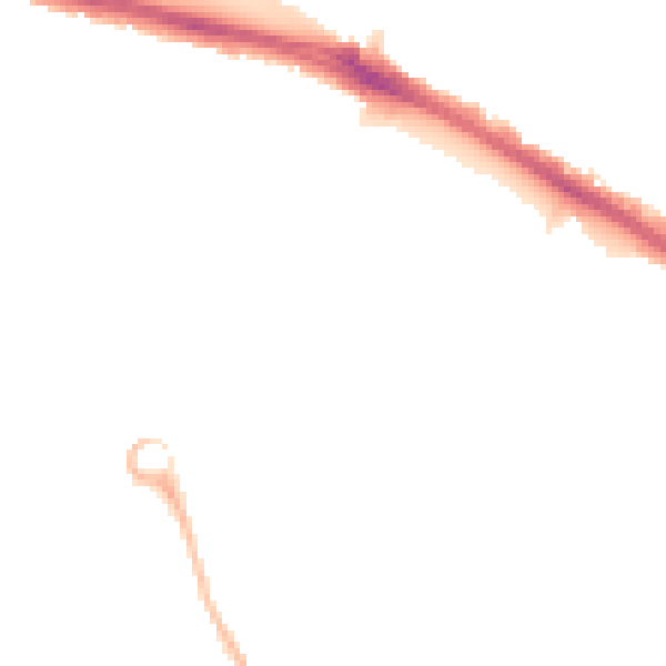 Night-time road noise heatmap for UB3 2RL