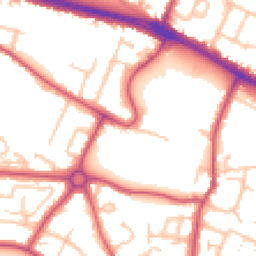 Daytime road noise heatmap for UB3 2RN
