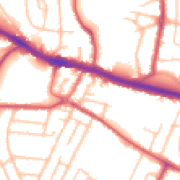 Daytime road noise heatmap for UB3 2RQ