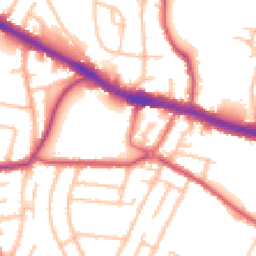 Daytime road noise heatmap for UB3 2UB