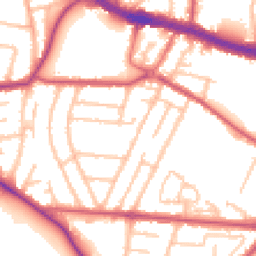 Daytime road noise heatmap for UB3 2UD