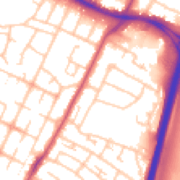 Daytime road noise heatmap for UB3 3AG