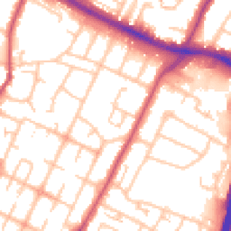Daytime road noise heatmap for UB3 3DY