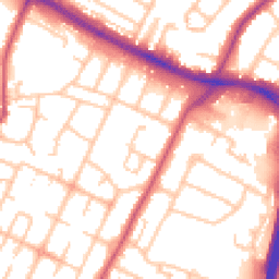 Daytime road noise heatmap for UB3 3DZ