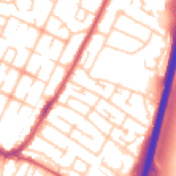 Daytime road noise heatmap for UB3 3PA