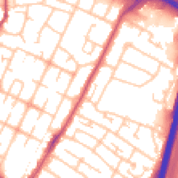Daytime road noise heatmap for UB3 3PR