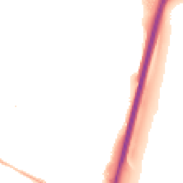 Night-time road noise heatmap for UB3 3PX