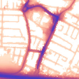 Daytime road noise heatmap for UB3 4AU