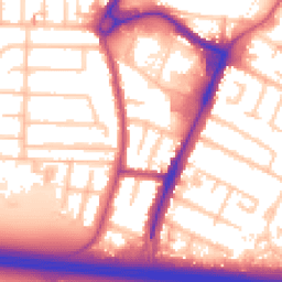 Daytime road noise heatmap for UB3 4BN