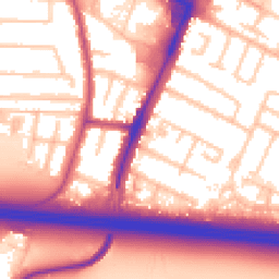Daytime road noise heatmap for UB3 4EA