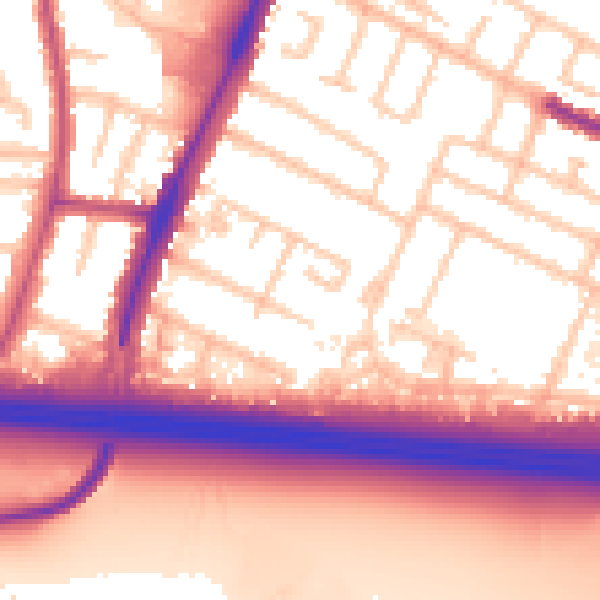 Daytime road noise heatmap for UB3 4EL