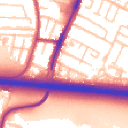 Daytime road noise heatmap for UB3 4EZ