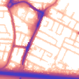 Daytime road noise heatmap for UB3 4JN