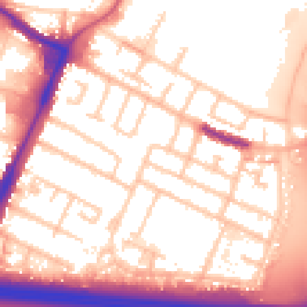 Daytime road noise heatmap for UB3 4LA