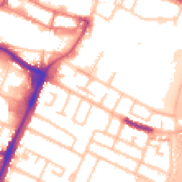 Daytime road noise heatmap for UB3 4QJ