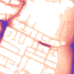 Daytime road noise heatmap for UB3 4QW