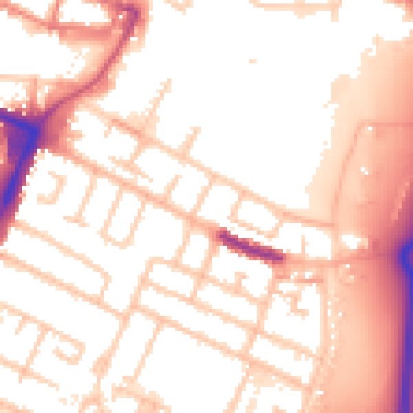 Daytime road noise heatmap for UB3 4QW