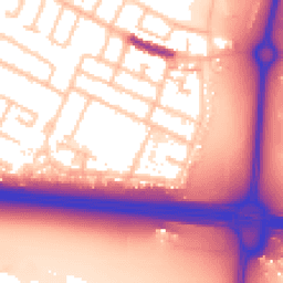 Daytime road noise heatmap for UB3 4RB