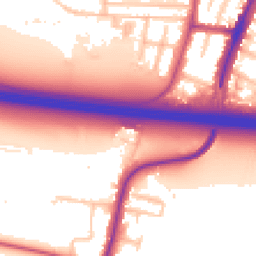 Daytime road noise heatmap for UB3 5AA