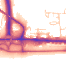 Daytime road noise heatmap for UB3 5BJ